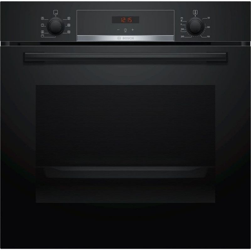 Bosch Built in Oven 71 L - Turbo 3D - EcoClean Direct - Black - HBG533BB