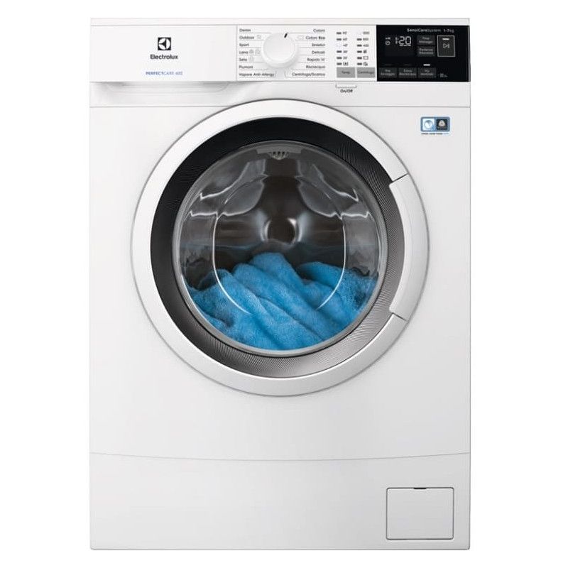 Electrolux Front Loading Washing machine - 7 Kg - Depth 50 cm - 1200 RPM - White - EW6S7244WM