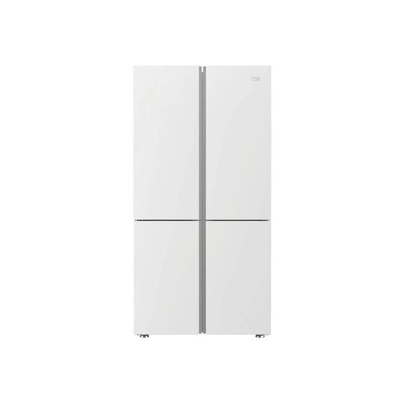Beko refrigerator 4 doors - 580L - No Frost -Black glass - GN1406221GB